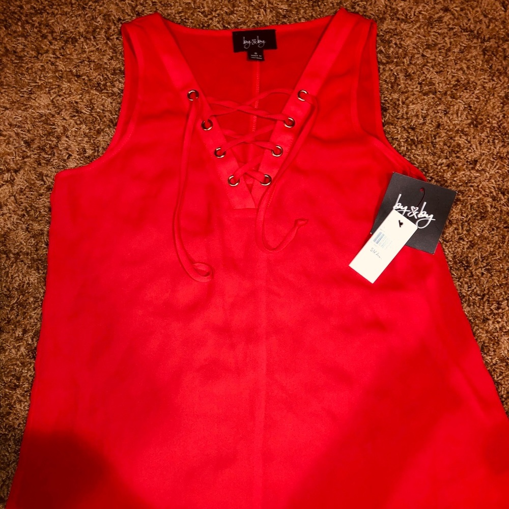 Coral blouse